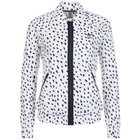 NWOT adidas Originals SST Track Jacket Full Zip Women's White Black Windbreaker - Picture 4 of 16